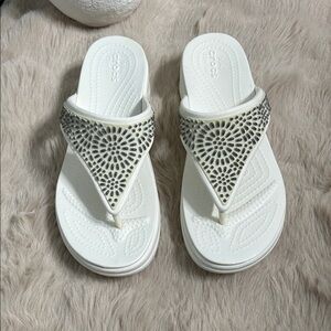CROCS White Sandals